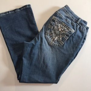 Women’s Plus 16WP Bootleg, 5 Pocket Blue Jean